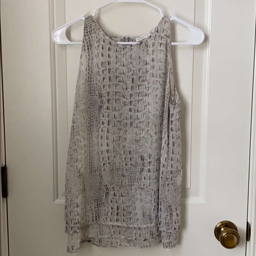 snake skin top